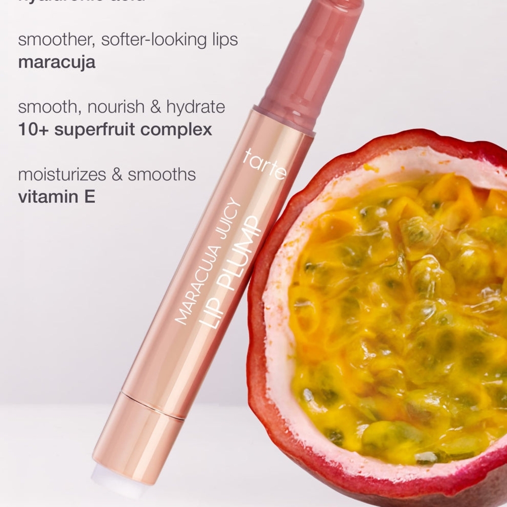 Lotus Tarte Maracuja Juicy Lip Plump - Full Size New In Box - Picture 4 of 8